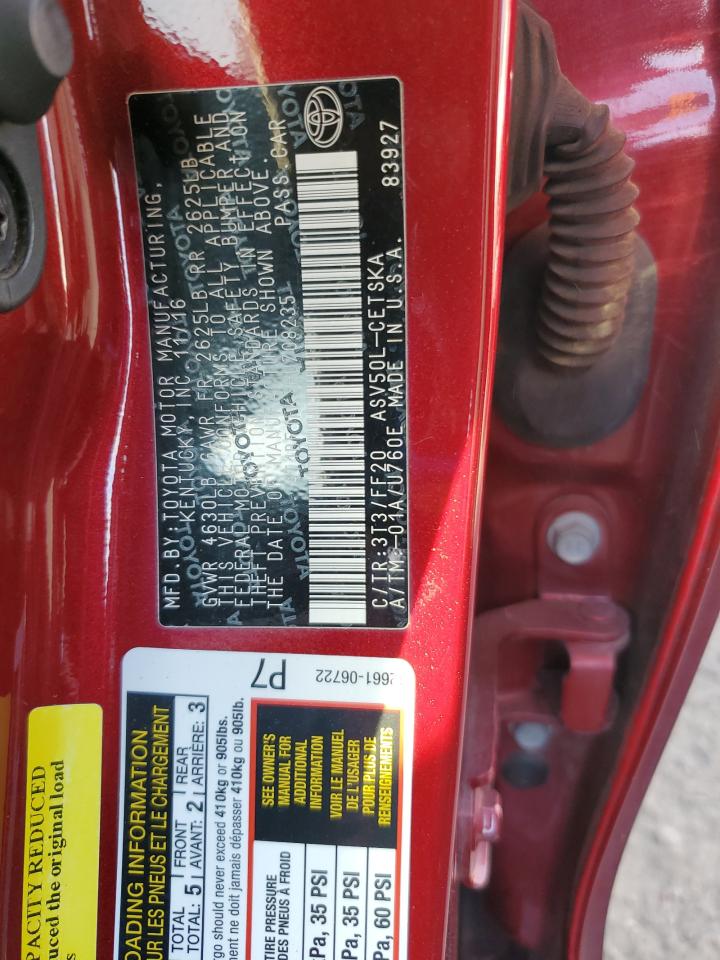 Toyota Camry Le Image 12