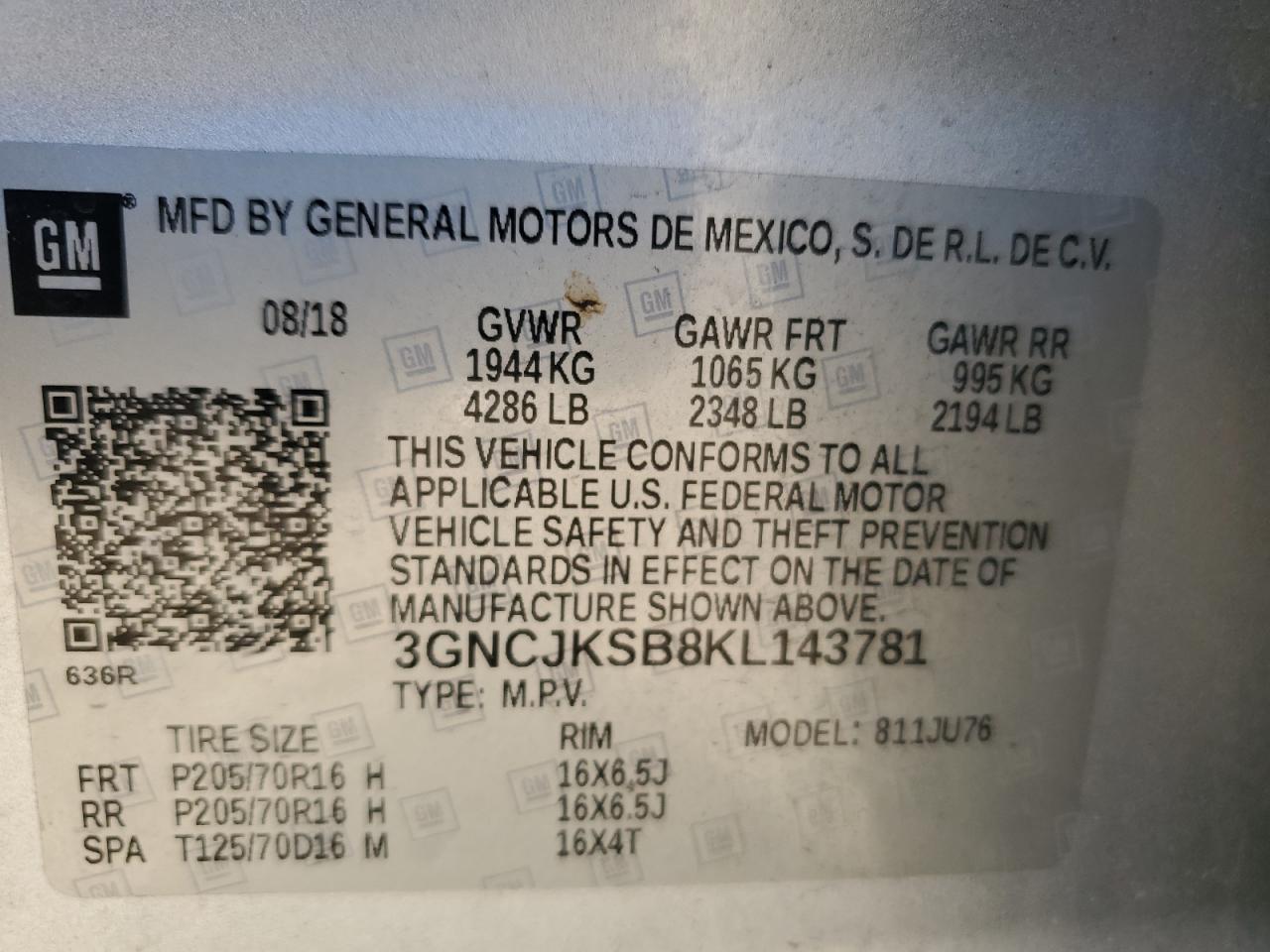 Chevrolet Trax Ls Image 10