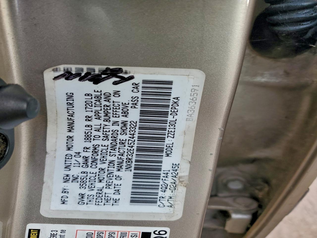 Toyota Corolla Ce Image 12