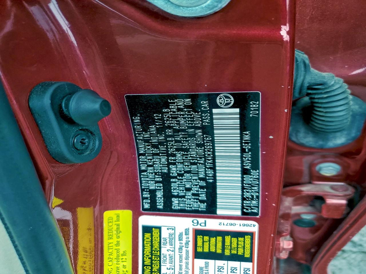 Toyota Camry Base Image 4