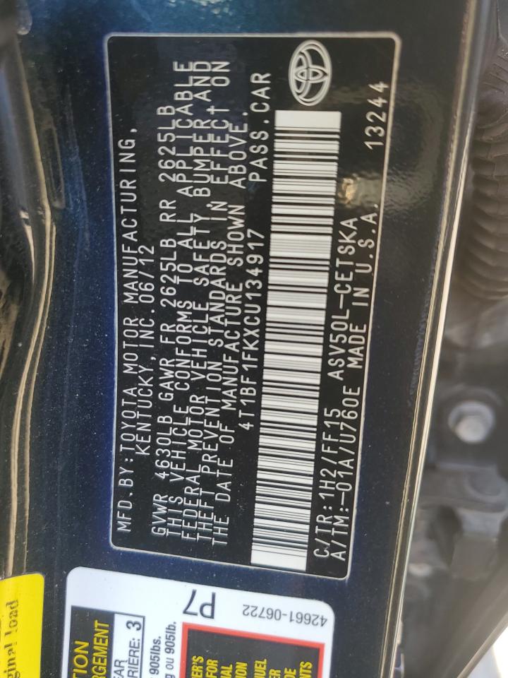 Toyota Camry Base Image 12