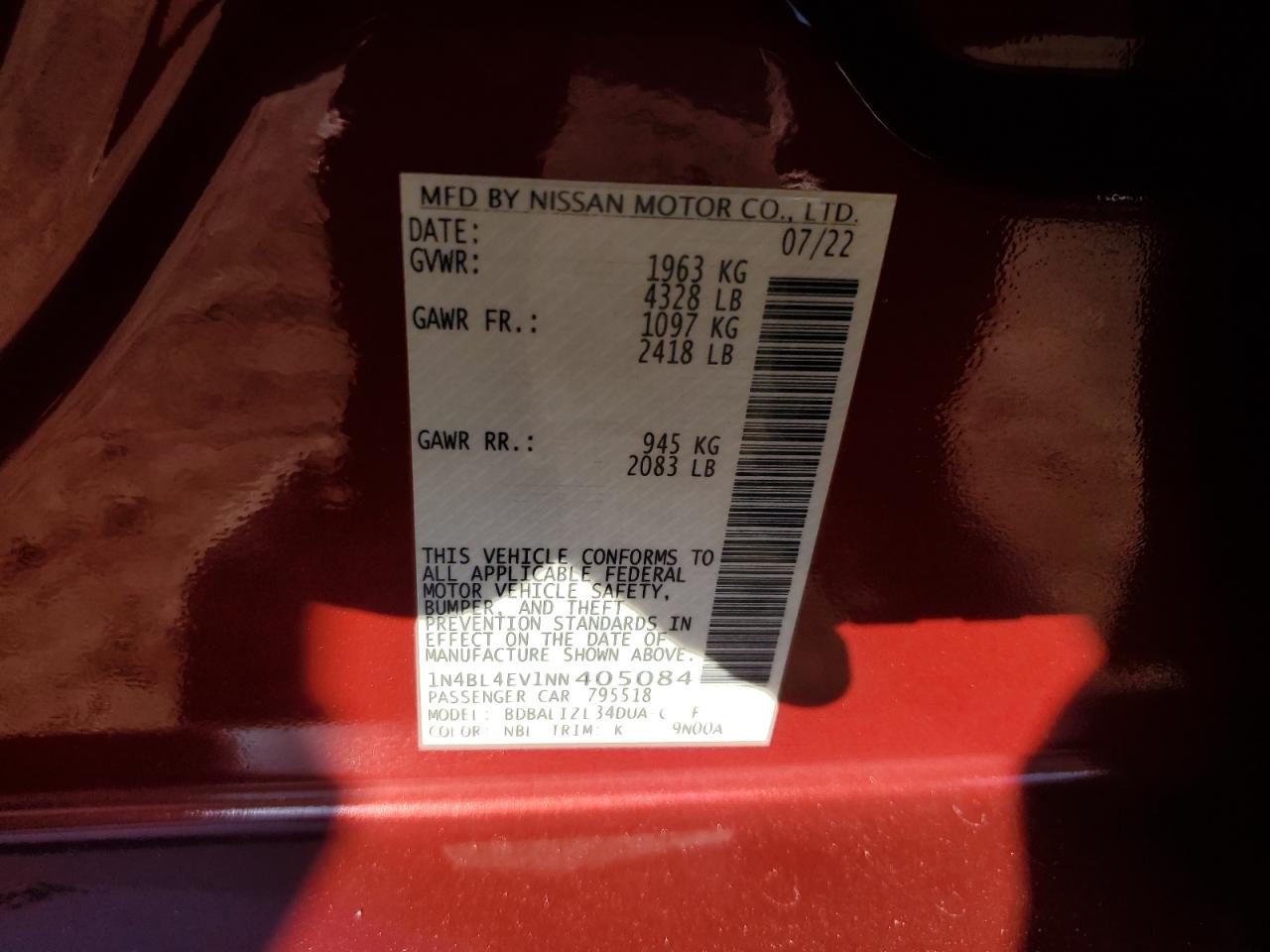 Nissan Altima Sl Image 3